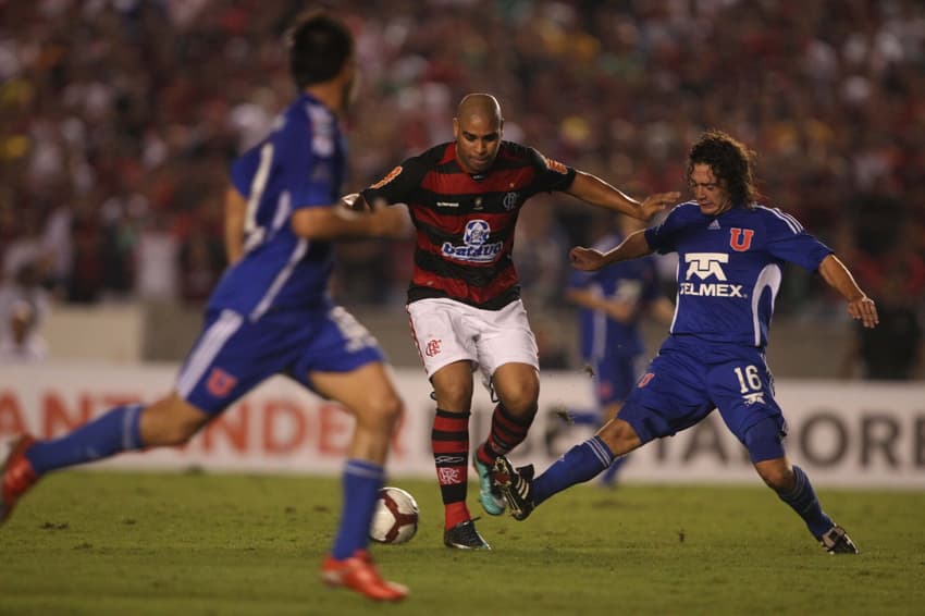 Flamengo x Universidad de Chile em 2010 (Foto: Cleber Mendes/Lancepress)