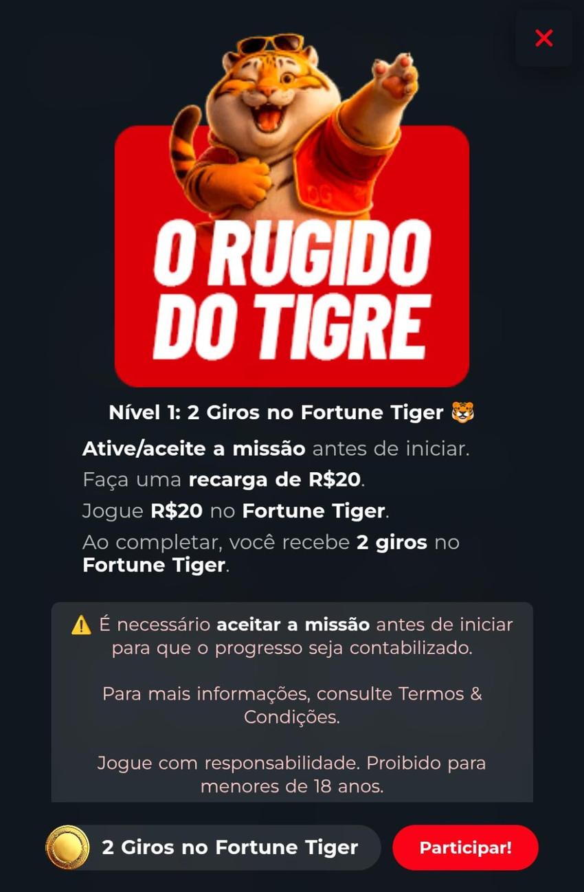 Captura de tela da missão MC Games com giros grátis para Fortune Tiger.
