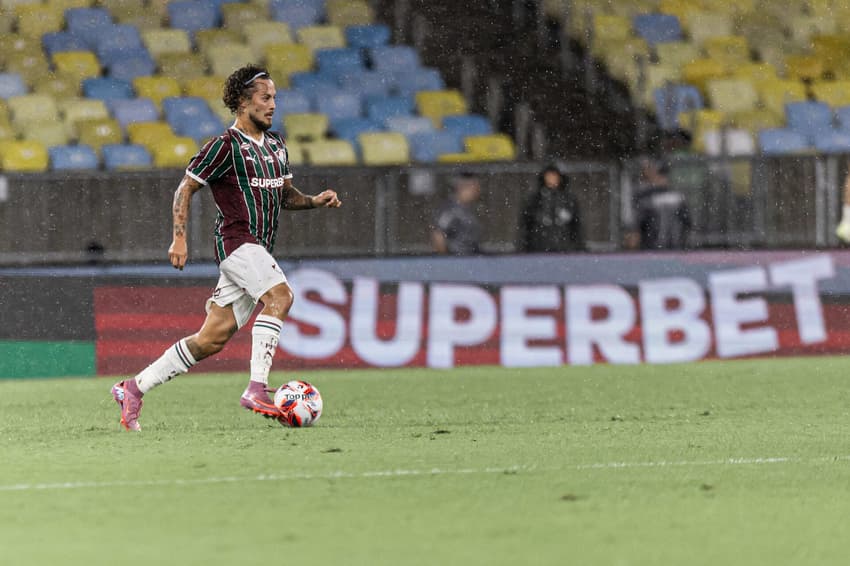 Guga em campo pelo Fluminense na vitória sobre o Maricá, pelo Campeonato Carioca (Foto: Marina Garcia/FFC)
