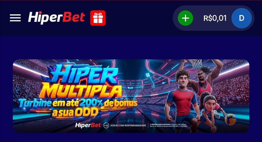 Captura de tela do bônus Hipermúltipla da Hiperbet.