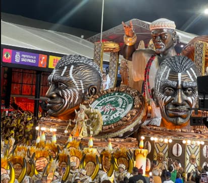 Carro alegórico da Mancha Verde (Foto: Reprodução/@ismanuzete X)