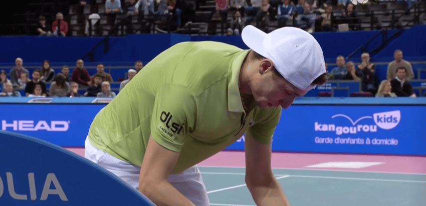 O francês Ugo Humbert foi derrotado em Montpelier (Reprodução)