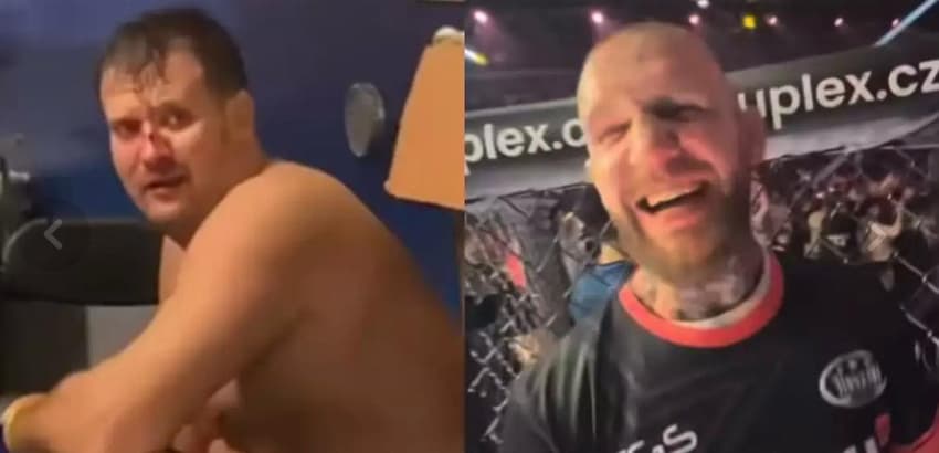 Lutadores de MMA geram confusão durante a luat (Foto: Reprodução X)