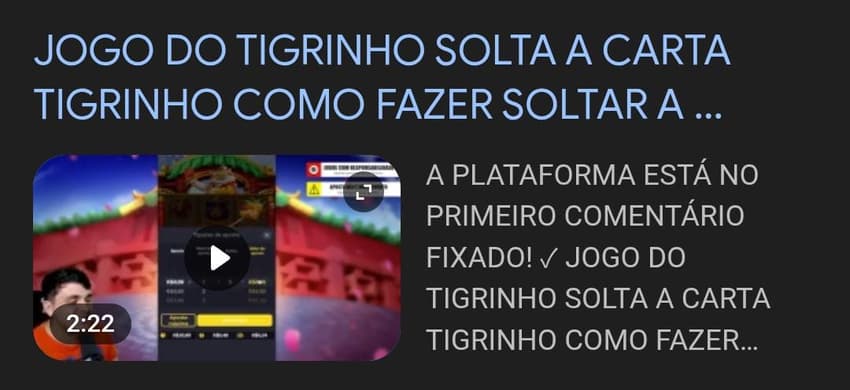 Captura de tela de influenciador prometendo o modo bônus do tigrinho.