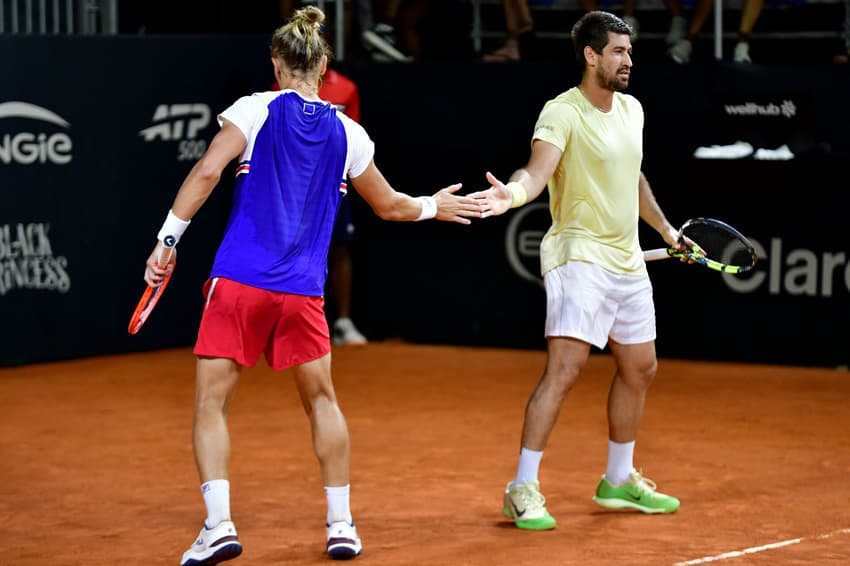 Rafael Matos e Orlando Luz no Rio Open (Foto: Fotojump)