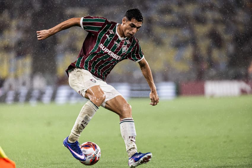 Kevin Serna em campo pelo Fluminense contra o Maricá (Foto: Marina Garcia/FFC)