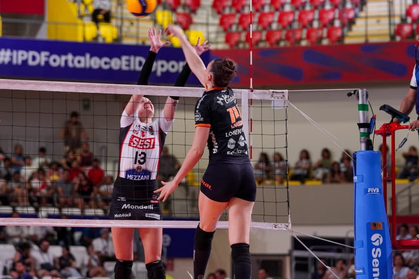 Osasco x Sesi Bauru na final do Sul-Americano de vôlei (Foto: Carolina Oliveira)