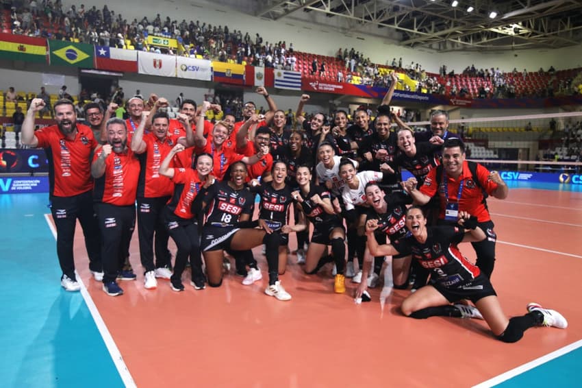 Sesi Bauru é finalista do Sul-Americano de vôlei 2026 (Foto: Betto Dolorier/FPV