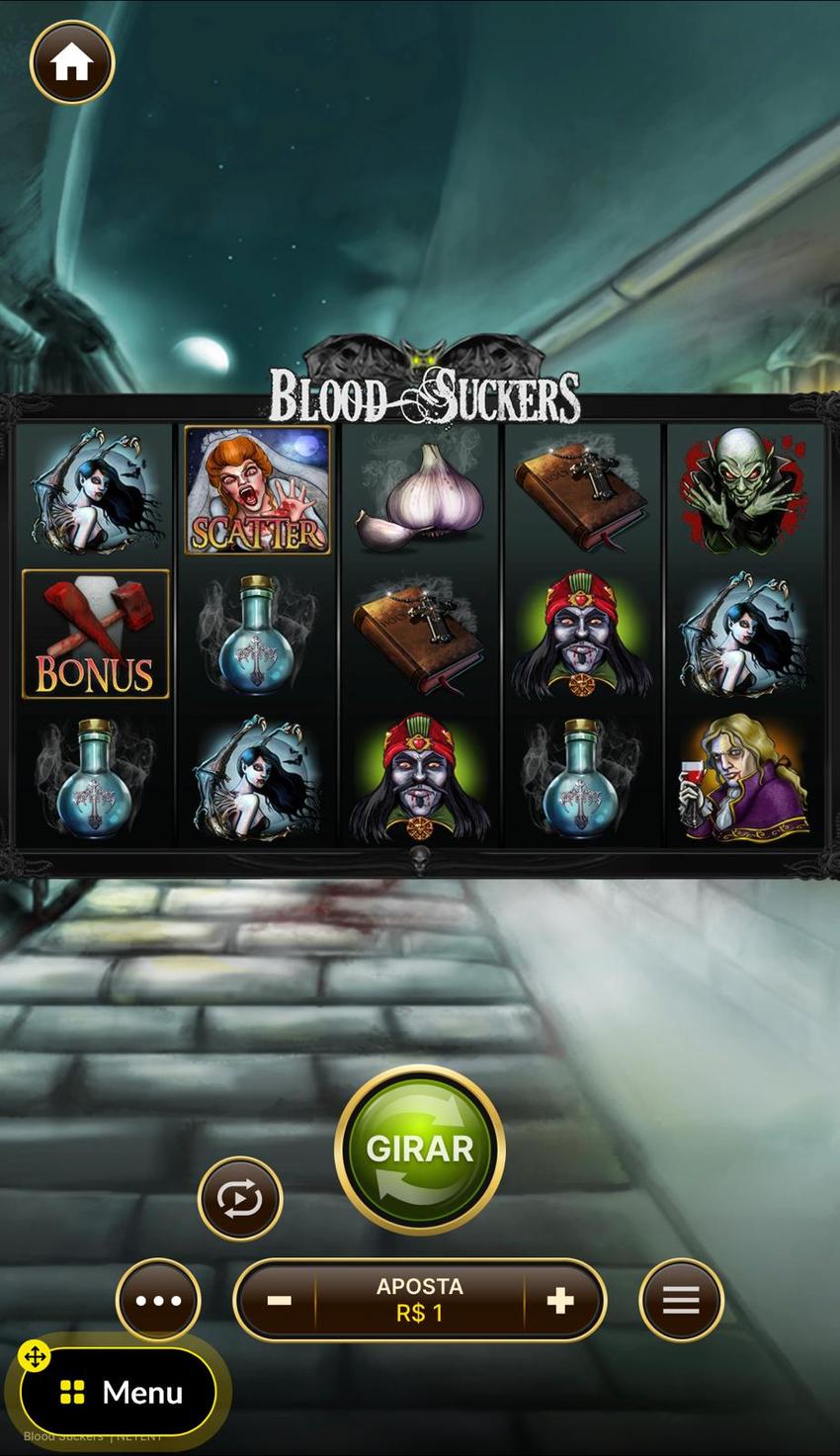 Captura de tela do slot Blood Suckers na BetBoom.