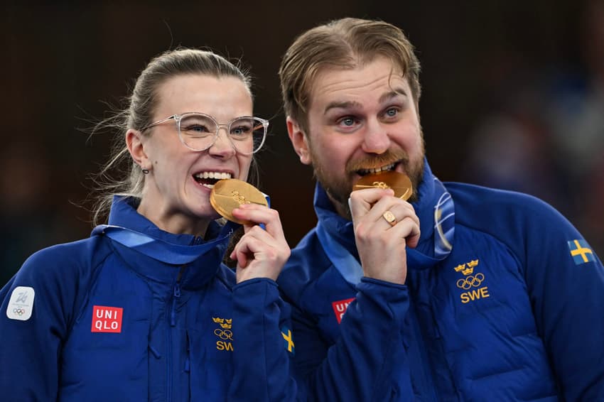 Isabella e Rasmus Wranå conquistaram a medalha de ouro nos Jogos de Milão-Cortina