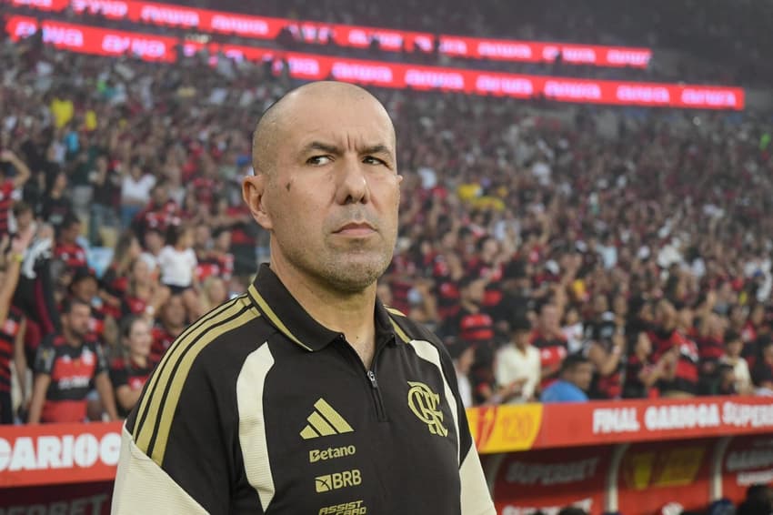 Leonardo Jardim em sua estreia pelo Flamengo (Foto: Clever Felix/TheNews2)