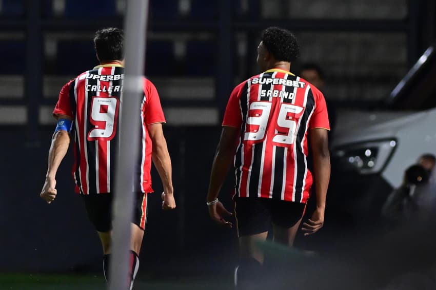 Sabino fez o gol de empate do São Paulo (Foto: Eduardo Carmim/Photo Premium/Gazeta Press)