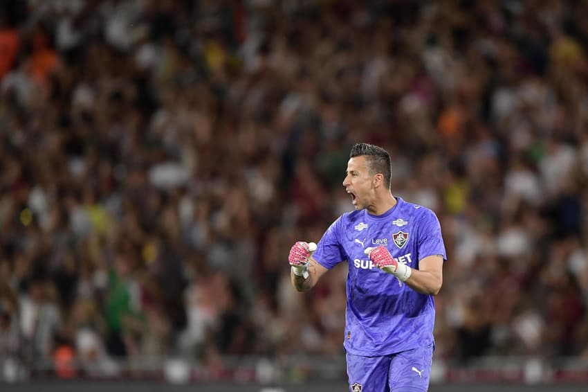 Fábio comemora em Fluminense x Atlético-MG (Foto: Thiago Ribeiro/ Agif/Gazeta Press)