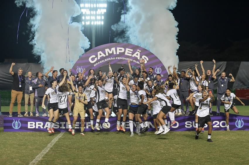 Botafogo é o atual campeão do Brasileirão Feminino sub-20. (Foto: Thiago Ribeiro/ Staff Images/ CBF)