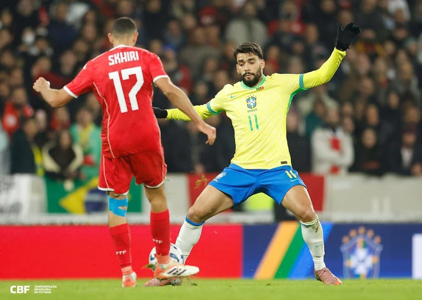 Paquetá em ação pela Seleção Brasileira (Foto: Divulgação/CBF)
