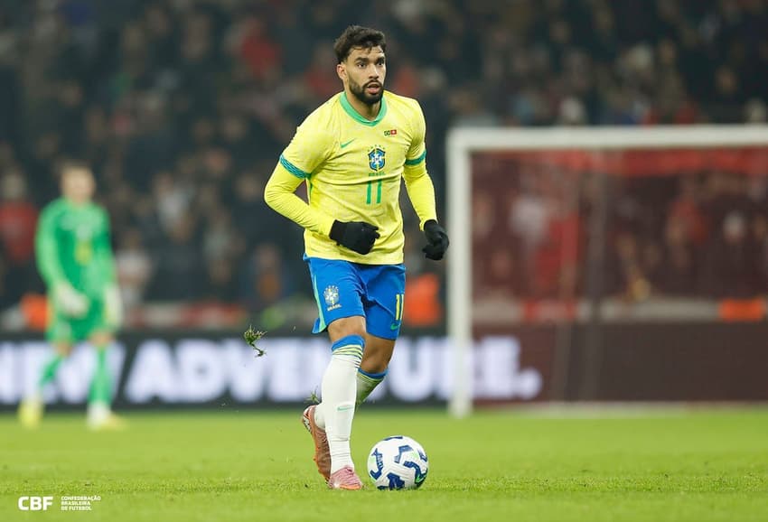 Paquetá em ação pela Seleção Brasileira (Foto: Divulgação/CBF)