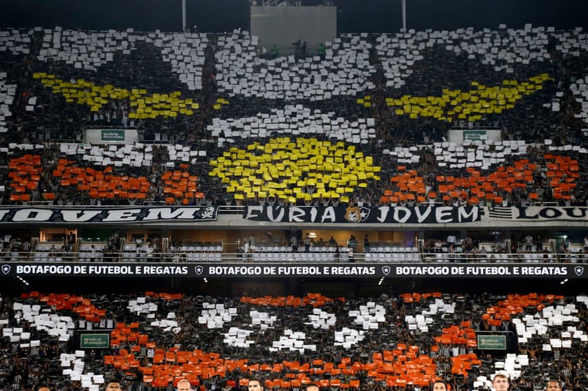 Mosaico da torcida do Botafogo no Nilton Santos (Foto: Vítor Silva/Botafogo)