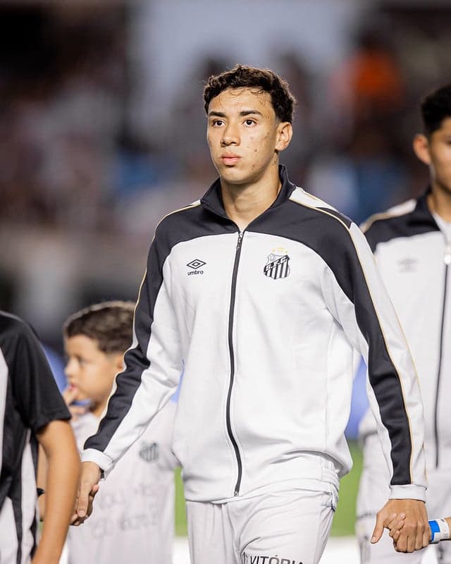 Gabriel Bontempo durante duelo do Santos com o Vasco. (Foto: Raul Baretta/ Santos FC)