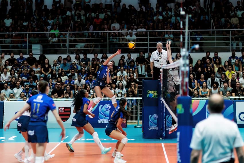 Minas x Sesc Flamengo pela Superliga Feminina 2025/2026 (Foto: Hedgard Moraes/Minas Tênis Clube)