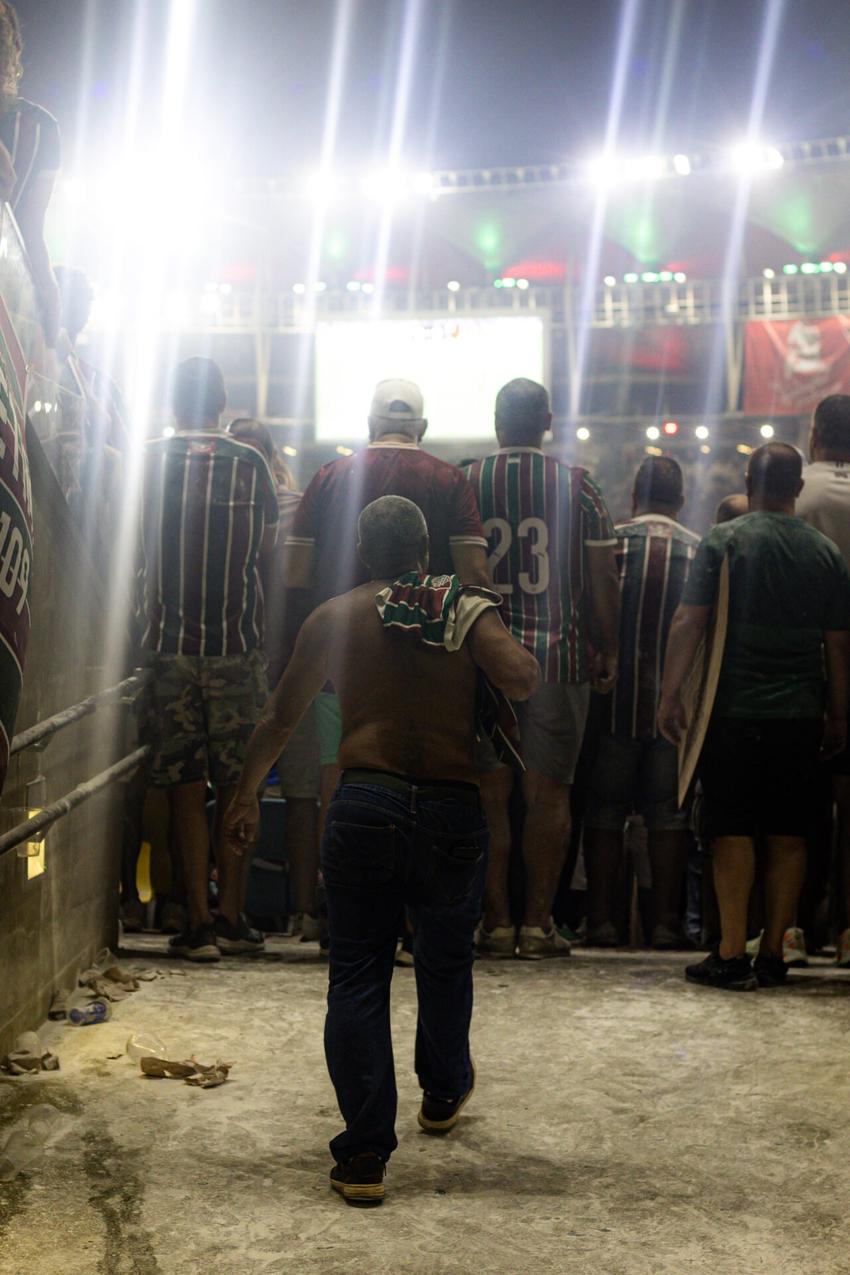 Torcedores do Fluminense na final do Carioca contra o Flamengo (Foto: Marina Garcia/ Fluminense FC)