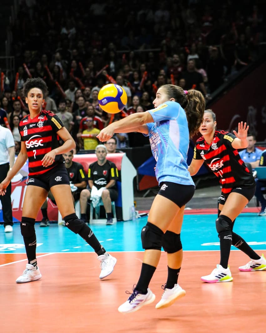 Victória em jogo do Sesc RJ Flamengo contra o Sesi Bauru pelo returno da Superliga Feminina 25/26 (Foto: Julliana Nascimento/ CRF)