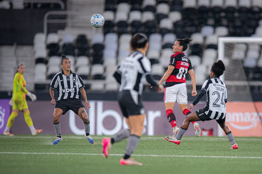 Botafogo e Flamengo ficaram no 1 a 1 pela terceira rodada do Brasileirão Feminino. (Foto: Paula Reis/Flamengo)
