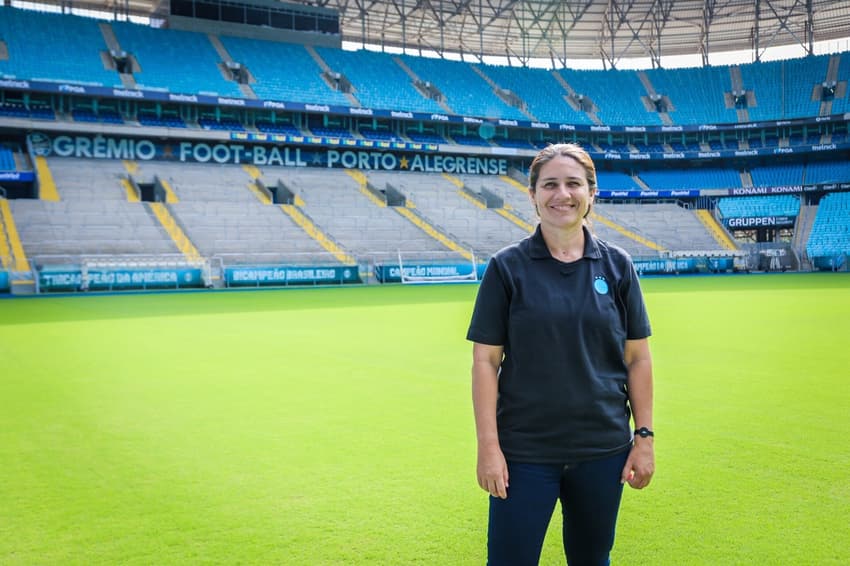 Jéssica de Lima assume o Grêmio. (Foto: Caroline Motta / Grêmio FBPA)