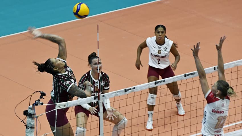 Fluminense e Tijuca se enfrentaram no Ginásio do Hebraica pelo returno da Superliga Feminina (Foto: Mailson Santana/ Fluminense FC)