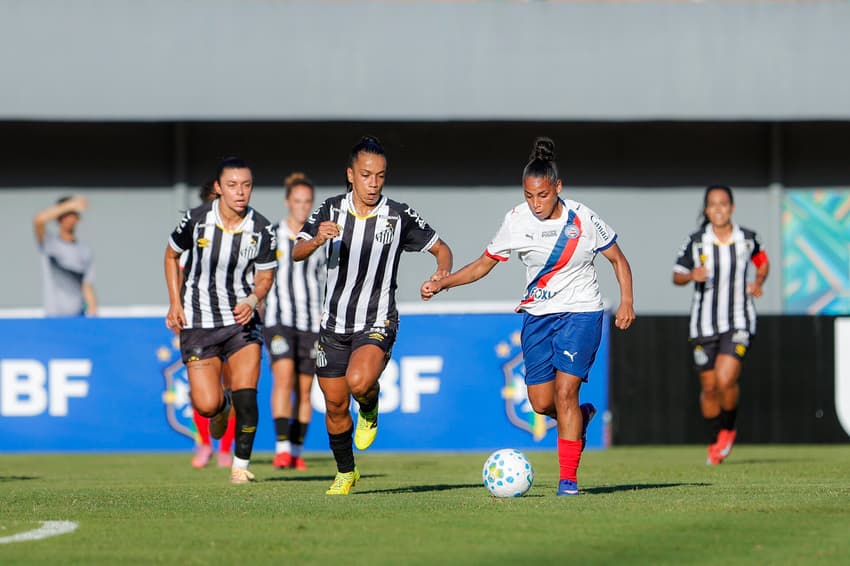 Bahia supera Santos pela quarta rodada do Brasileirão Feminino. (Foto: Rafael Rodrigues/EC Bahia)