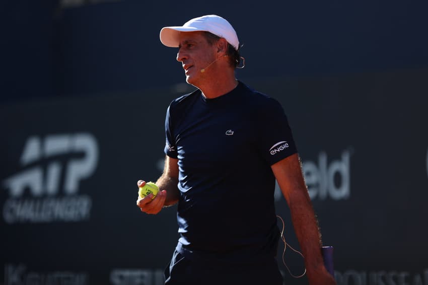 O ex-tenista profissional Fernando Meligeni no LA Open (Foto: Luiz Pires/Fotojump/Divulgação)