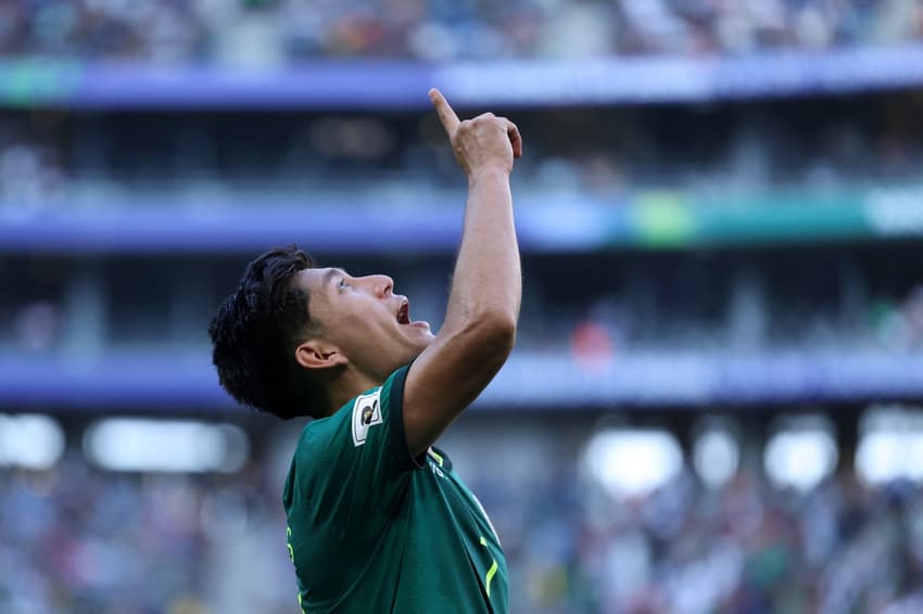 Miguelito, do Santos, comemora gol pela Bolívia (Foto: Julio Cesar AGUILAR / AFP)