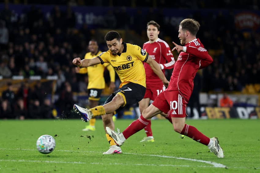 André em ação no duelo entre Wolves x Liverpool (Foto: Darren Staples/AFP)