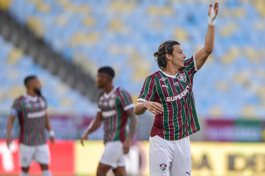 Canobbio em ação no jogo do Fluminense contra o Athletico pelo Brasileirão (Foto: Thiago Ribeiro/AGIF/GazetaPress)