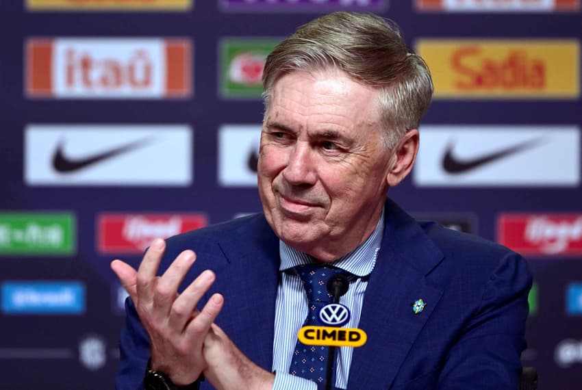 Carlo Ancelotti durante convocação da Seleção Brasileira para amistosos contra França e Croácia