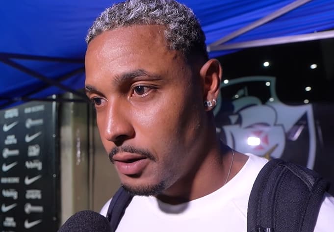 David na zona mista do Vasco apos vitoria contra o Palmeiras