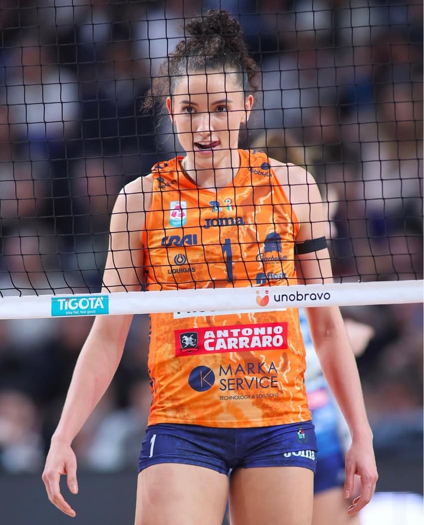 Gabi Guimarães é MVP da semifinal da Liga Italiana (Foto: Reprodução)