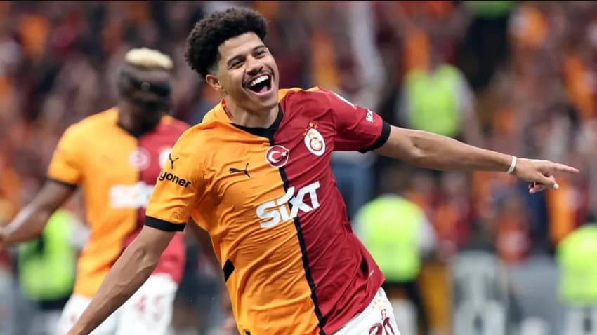 Na pré-lista da Seleção Brasileira, Gabriel Sara se destaca em vitória do Galatassaray sobre o Liverpool na Champions League (Foto: Reprodução/X Galatassaray)