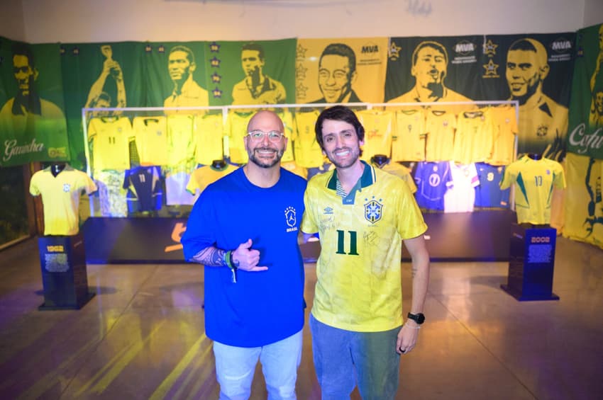 Henrique e Jorge, representantes da Betnacional, explicar iniciativas para a Copa (Foto: Divulgação)