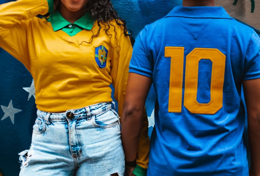 Athleta lança coleção Retrô Pelé com reedições das camisas de 1958, 1962 e 1970. (Foto: Bruna Risso/Divulgação Athleta)