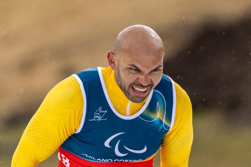 Robelson Lula competindo nos 20km do esqui cross-country (Foto: CPB)