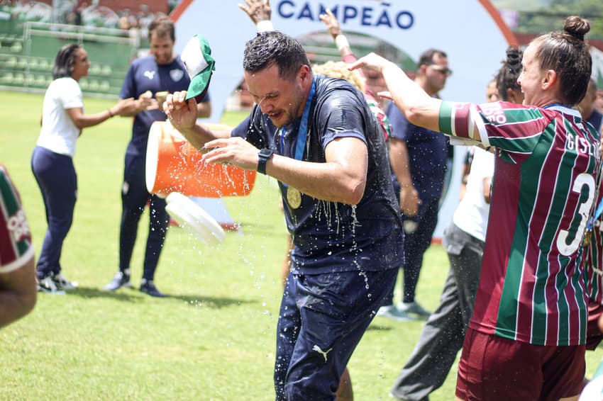 Saulo Silva, treinador do Fluminense Feminino (Foto: Leronardo Brasil/FFC)