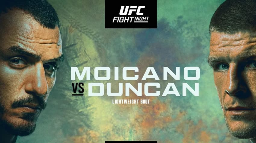 Card oficial para o UFC Vegas 115: Moicano x Duncan (Foto: Divulgação)