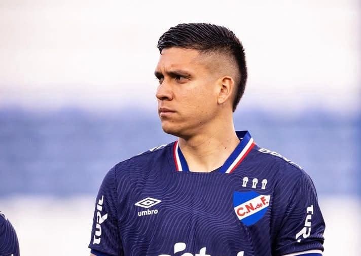 Julián Millán, novo jogador do Fluminense, em ação pelo Nacional do Uruguai (Foto: Divulgação)