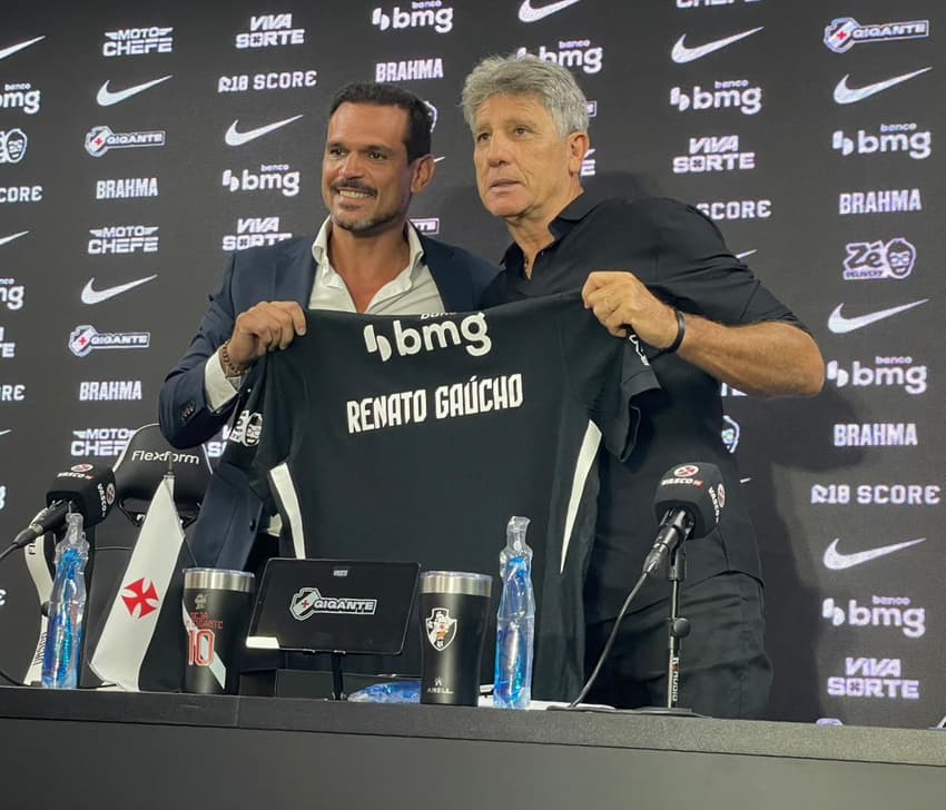 Renato Gaúcho é apresentado como o novo técnico do Vasco da Gama (Foto: Pedro Cobalea/Lance!)