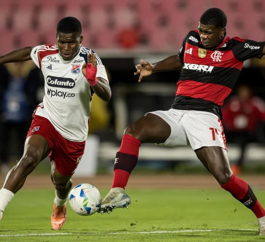 Thuram em jogo do Flamengo na Libertadores Sub-20 (Foto: Divulgação)
