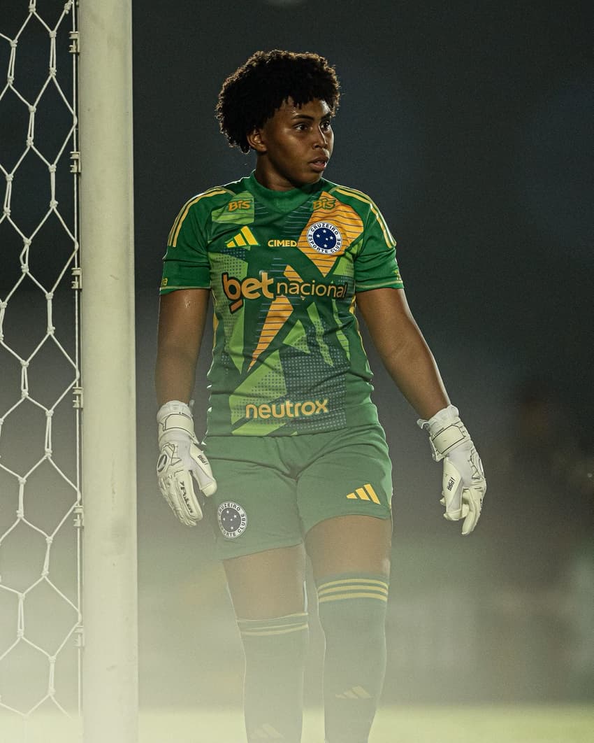 Goleira Camila Rodrigues foi destaque de Flamengo x Cruzeiro. (Foto: PaulaReis/Flamengo)