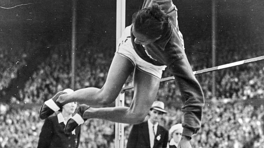 Alice Coachman em ação nos Jogos Olímpicos de Londres 1948 (Foto: Divulgação/Museu Olímpico e Paralímpico dos EUA)