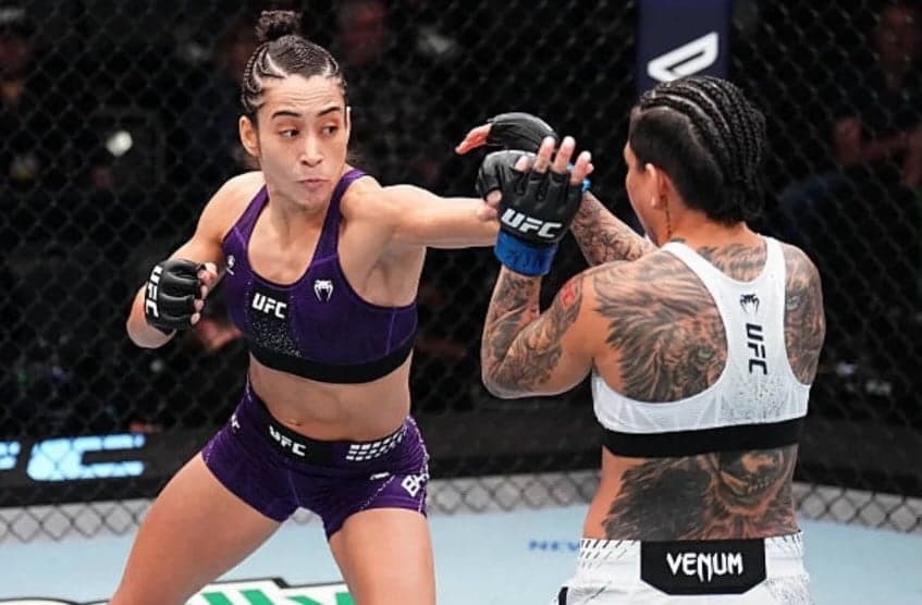 Bruna Brasil em ação no UFC (Foto: Reprodução/Instagram: @brunabrasilmma)
