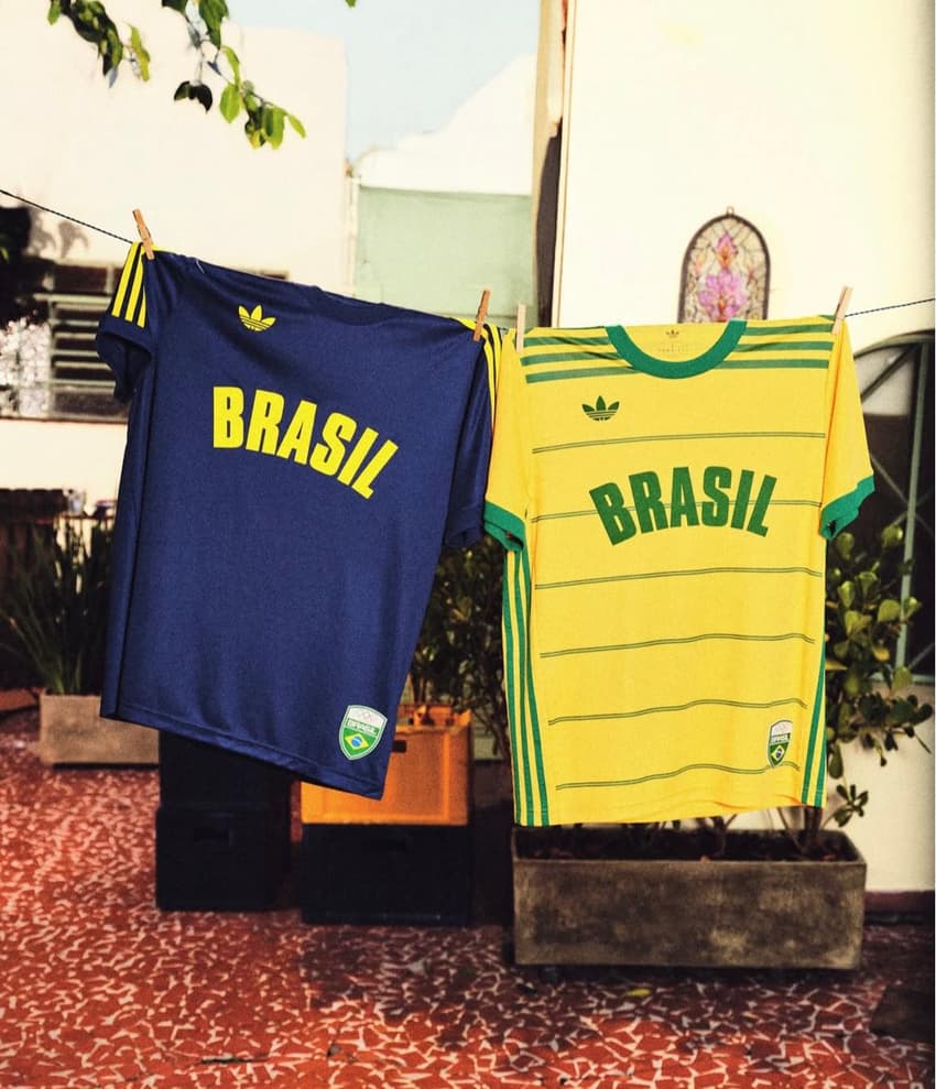 Time Brasil e Adidas lançam camisas inspiradas em uniformes históricos brasileiros (Foto: Reprodução Instagram)