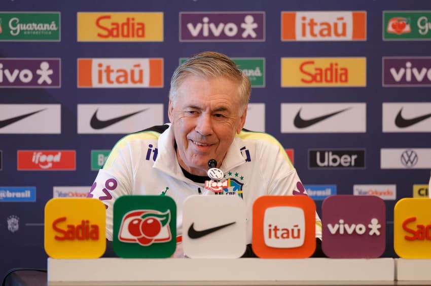 Carlo Ancelotti, técnico da Seleção Brasileira